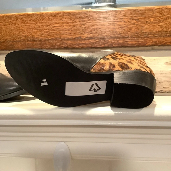 Journee Collection Signature Black and Animal Print Bootie Size 5.5 - Picture 5 of 8
